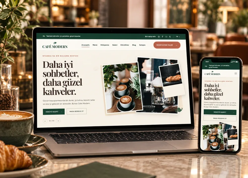 Cafe Modern tema önizlemesi